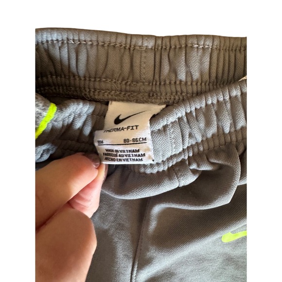 Nike Therma Fit Gray Jogger Pants Toddler Boys 18M - Picture 3 of 3
